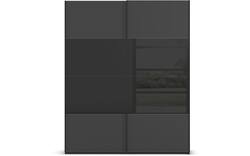 Goossens kledingkast finca combi glans mat glas wit hoogwaardig meubelplaat - 8244418-{merk}-finca-combi-sts-wit-schuifdeuren-01